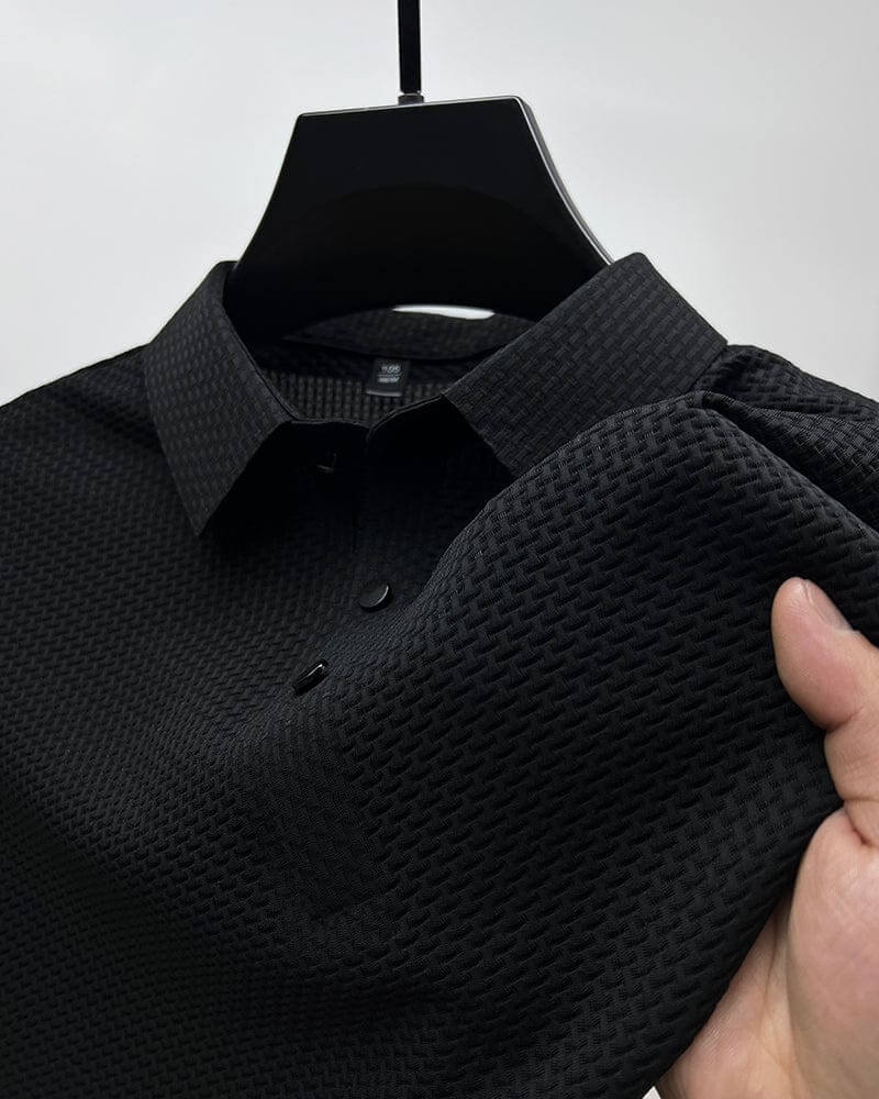 Men's Polo Shirt - Modern Fit Textured Knit for Casual Elegance and Everyday Style 2