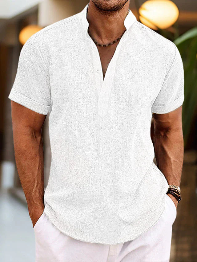 Men's Polo Shirt - Stylish V-Neck Design for Everyday Comfort and Versatile Style 2