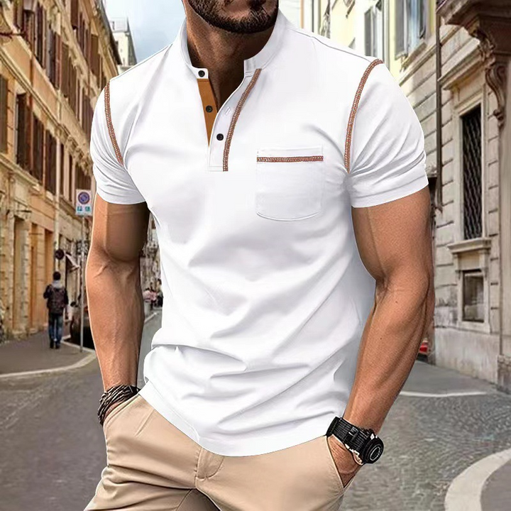 Men's Polo Shirt with Contrast Details – Sporty-Elegant Style for Versatile Casual and Smart-Casual Outfits 4