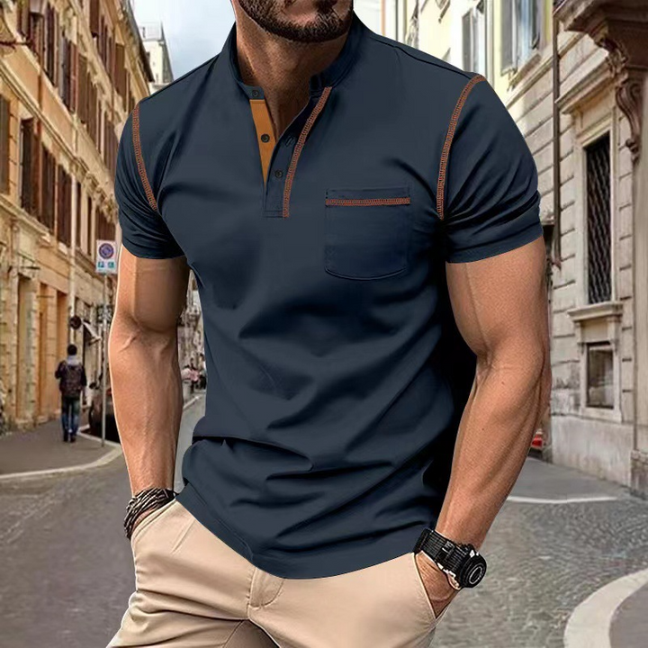 Men's Polo Shirt with Contrast Details – Sporty-Elegant Style for Versatile Casual and Smart-Casual Outfits 5
