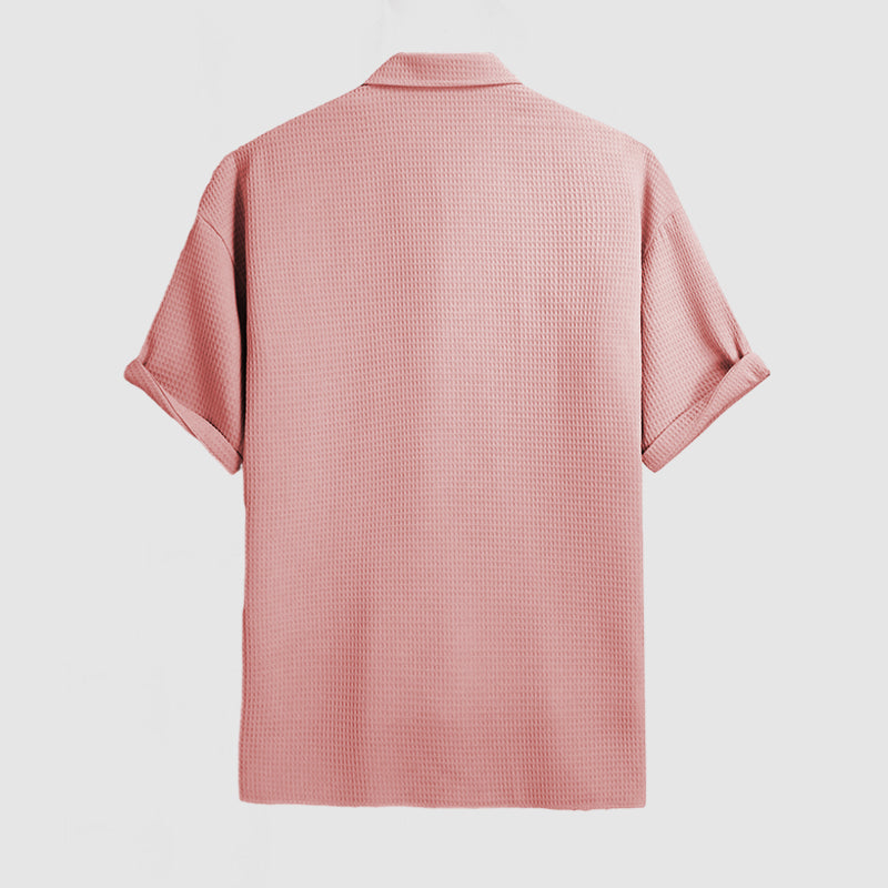 Men's Short-Sleeve Shirt - Breathable, Stylish Comfort for Casual or Business Wear 3