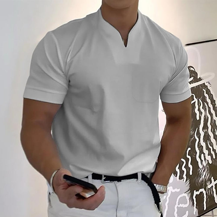 Men's T Shirt Smart Casual V-Neck Short Sleeve for Everyday Wear - Stylish and Versatile Casual Shirts 3