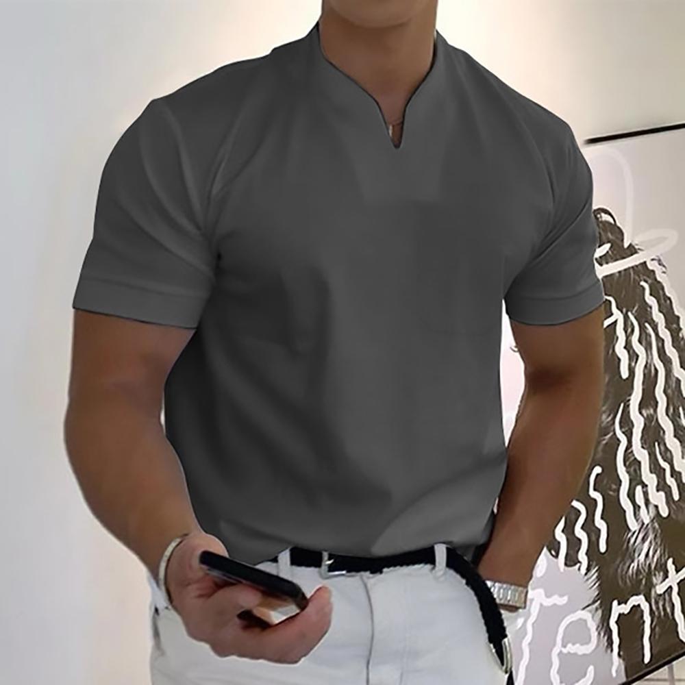 Men's T Shirt Smart Casual V-Neck Short Sleeve for Everyday Wear - Stylish and Versatile Casual Shirts 6