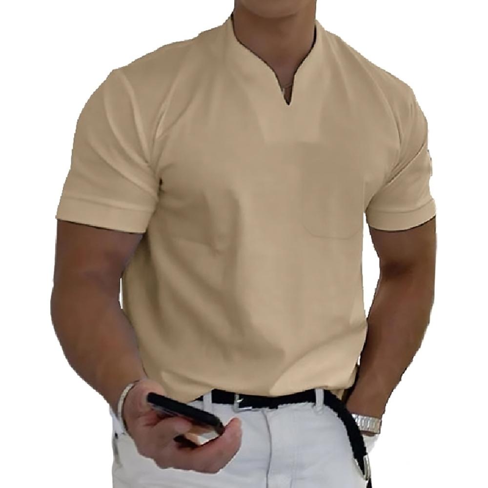 Men's T Shirt Smart Casual V-Neck Short Sleeve for Everyday Wear - Stylish and Versatile Casual Shirts 8