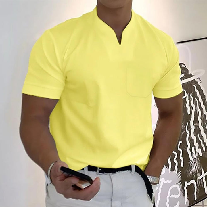 Men's T Shirt Smart Casual V-Neck Short Sleeve for Everyday Wear - Stylish and Versatile Casual Shirts 9
