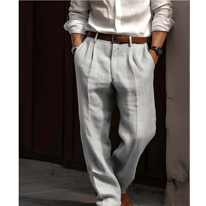 Men's Trousers - Elegant Straight Cut for All-Day Comfort and Versatile Styling 3