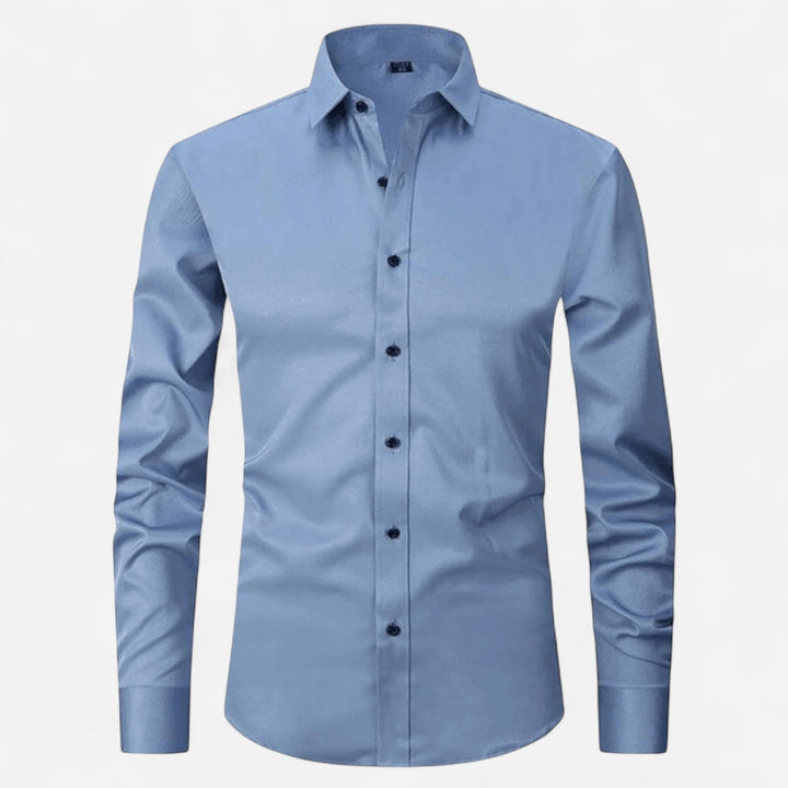 Men's non-iron shirt, elastic and breathable 3