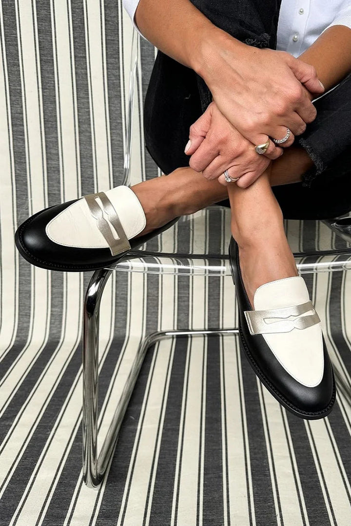 Monochrome Loafers for Women - Sleek and Versatile Footwear 3