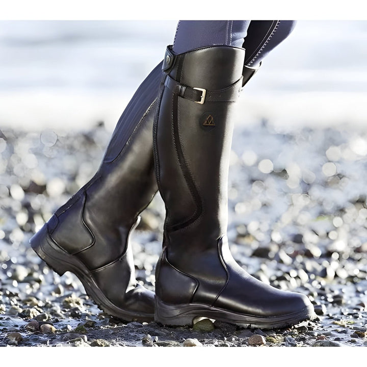 Orthopedic Knee High Boots for Women with Arch Support, Waterproof Long Boots, Adjustable Buckle Strap, Non-Slip Sole 2