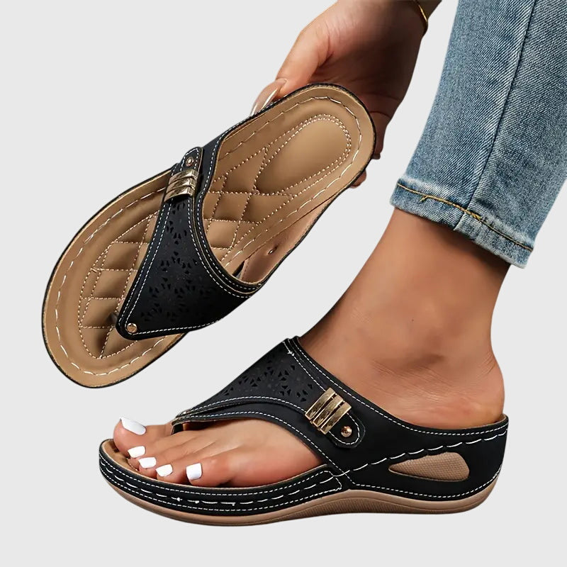 Orthopedic Sandals for Women with Arch Support - Comfortable Slip-On Footwear for All-Day Wear 0