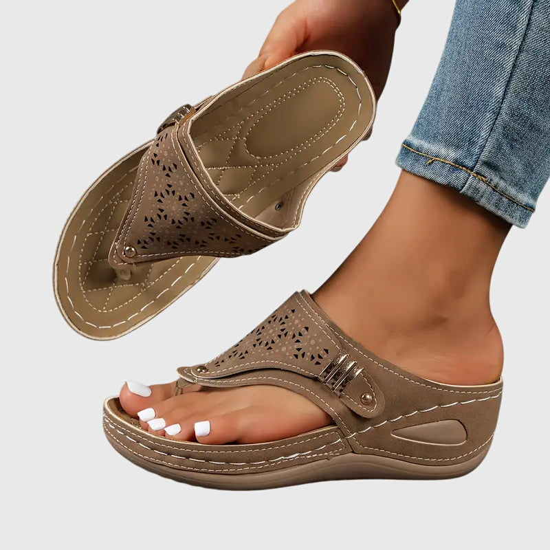 Orthopedic Sandals for Women with Arch Support - Comfortable Slip-On Footwear for All-Day Wear 1