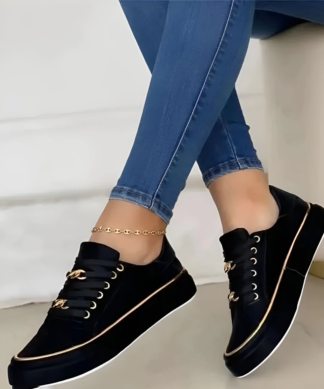 Orthopedic Women’s Sneakers with Chic Accents for All-Day Comfort 1
