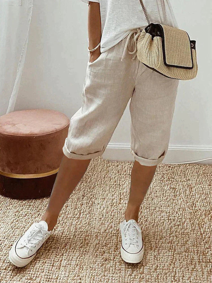 Stylish Women's Pants for Everyday Comfort with Relaxed Fit and Side Pockets 1