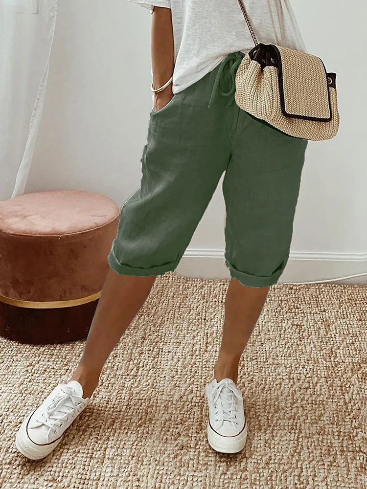 Stylish Women's Pants for Everyday Comfort with Relaxed Fit and Side Pockets 2
