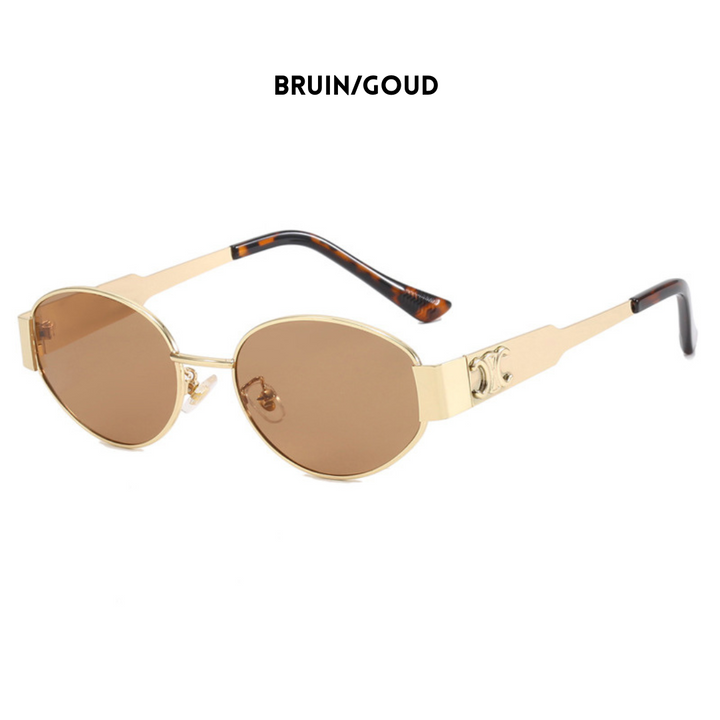 Trendy Vintage Gold Sunglasses for Women - Retro Style Eyewear 3