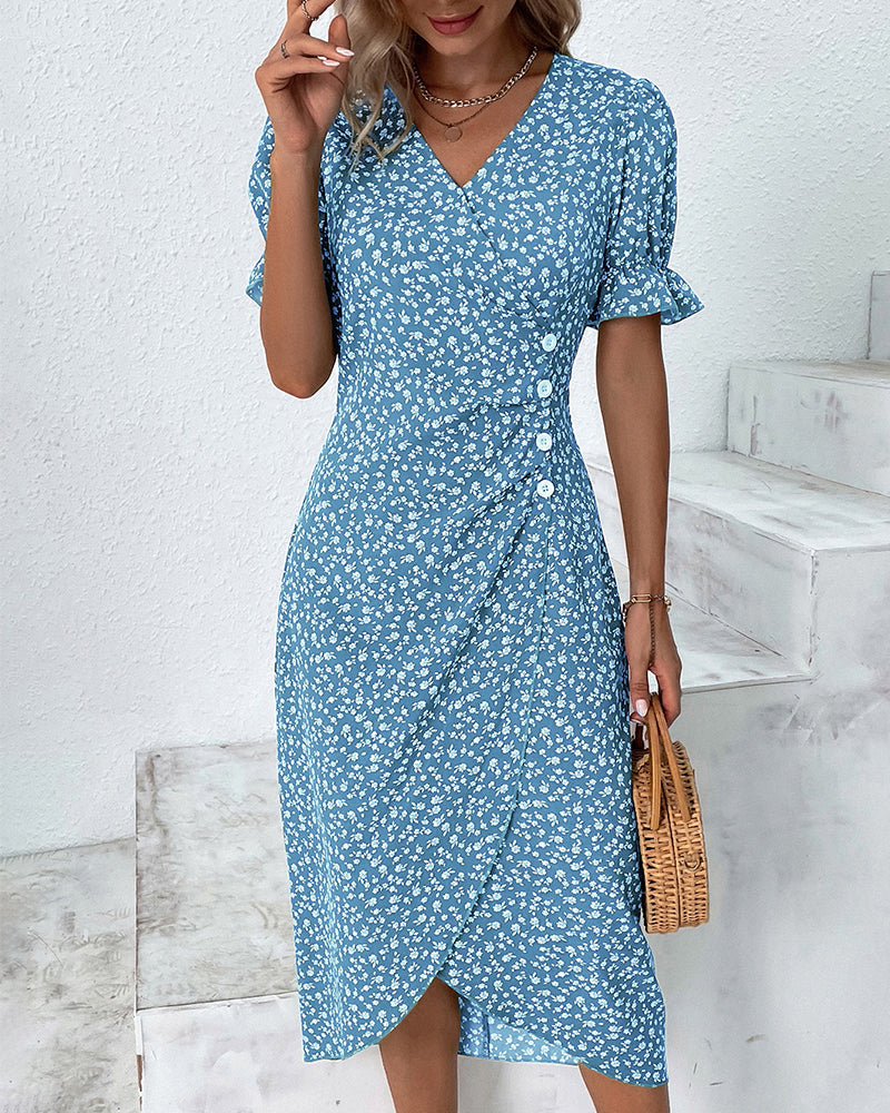 V-Neck Summer Dress for Women - Flattering and Versatile Day-to-Event Style 1