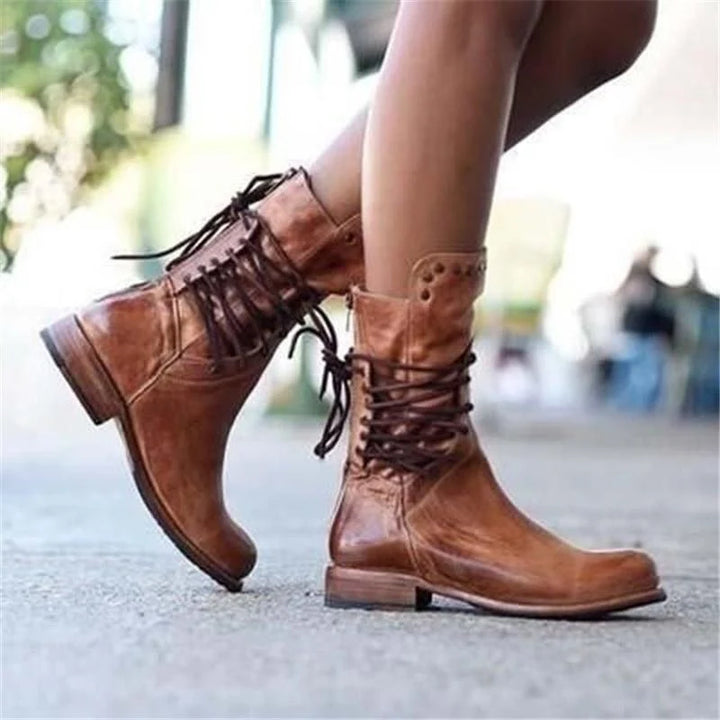 WYNONA | RUSTIKALE VINTAGE LEDERSTIEFEL 3