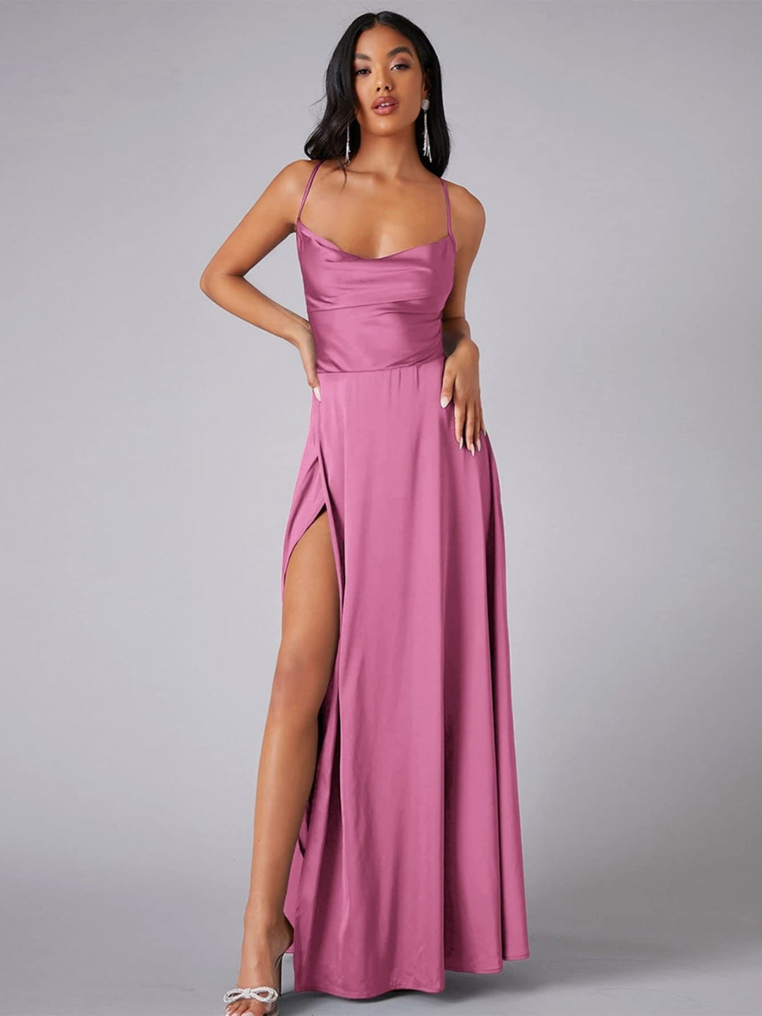 Maxi Dress for Women with Leg Slit - Elegant Long Dress for Any Occasion