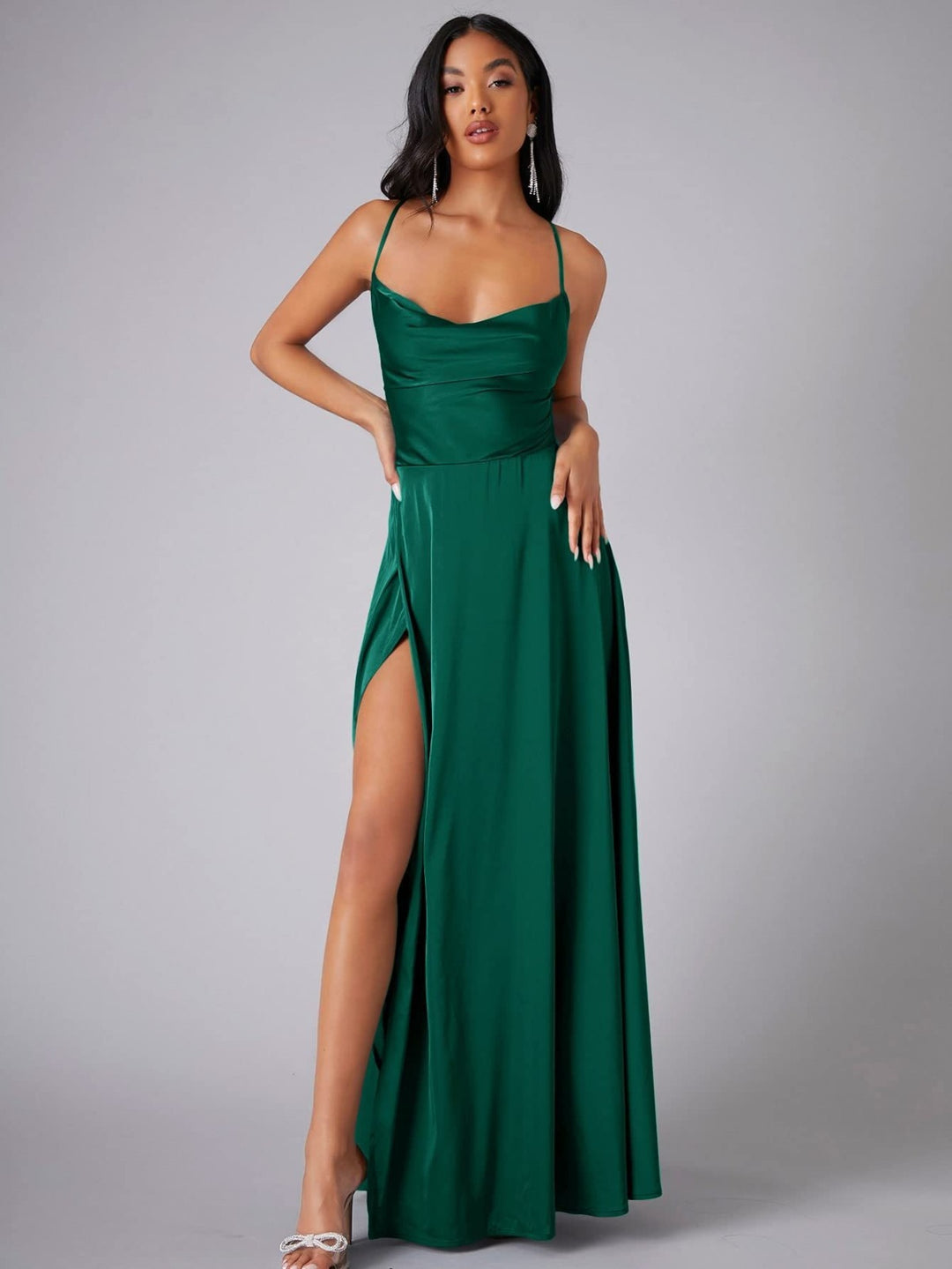 Maxi Dress for Women with Leg Slit - Elegant Long Dress for Any Occasion