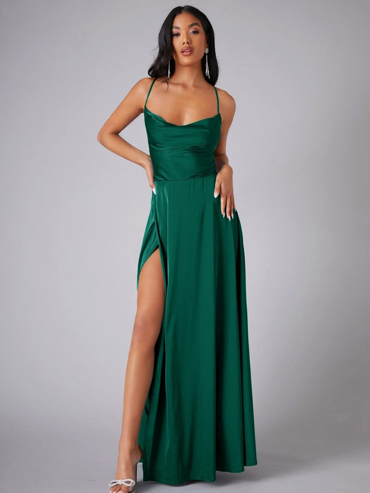 Maxi Dress for Women with Leg Slit - Elegant Long Dress for Any Occasion