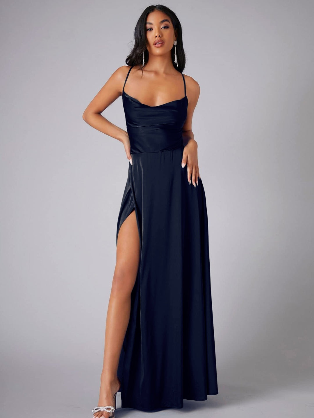 Maxi Dress for Women with Leg Slit - Elegant Long Dress for Any Occasion