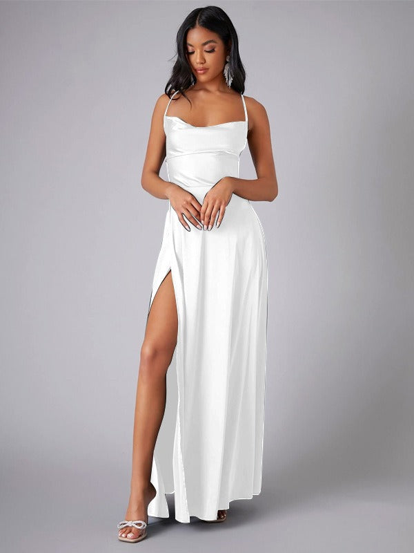 Maxi Dress for Women with Leg Slit - Elegant Long Dress for Any Occasion