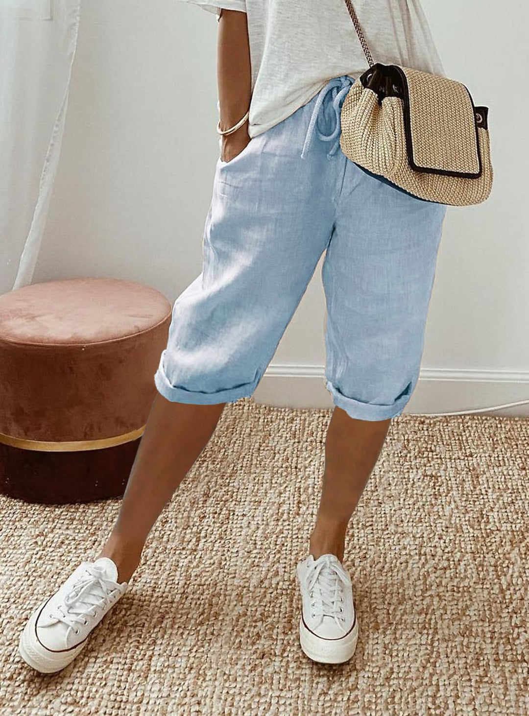 Women’s Relaxed Fit Capri Pants for Effortless Summer Style