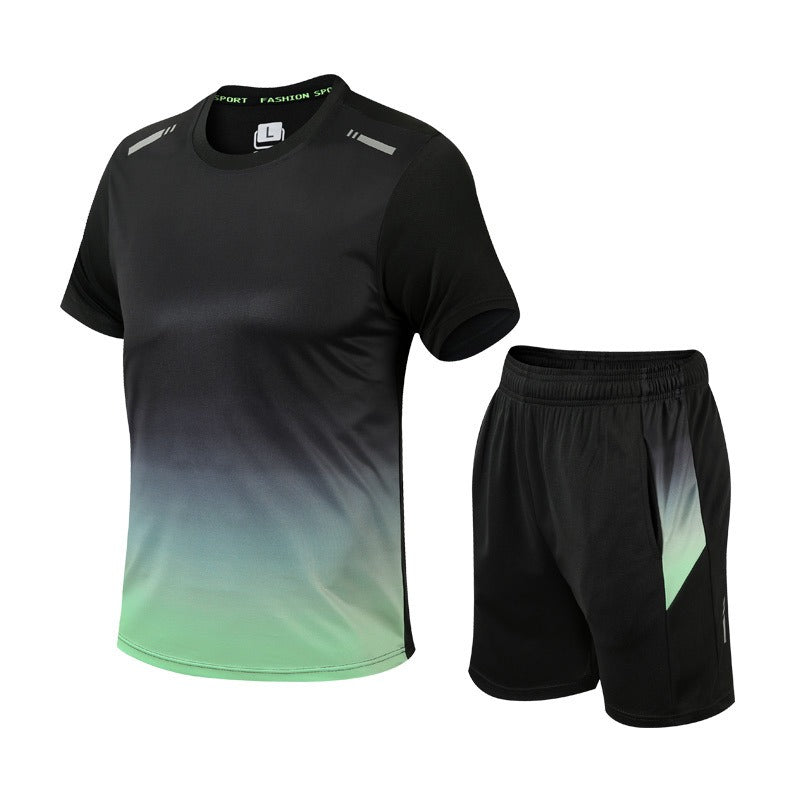 Men's Activewear Set Tracksuit | Gym Clothes Men for Workout | Quick-Drying Workout Shirt for Men & Flexible Shorts