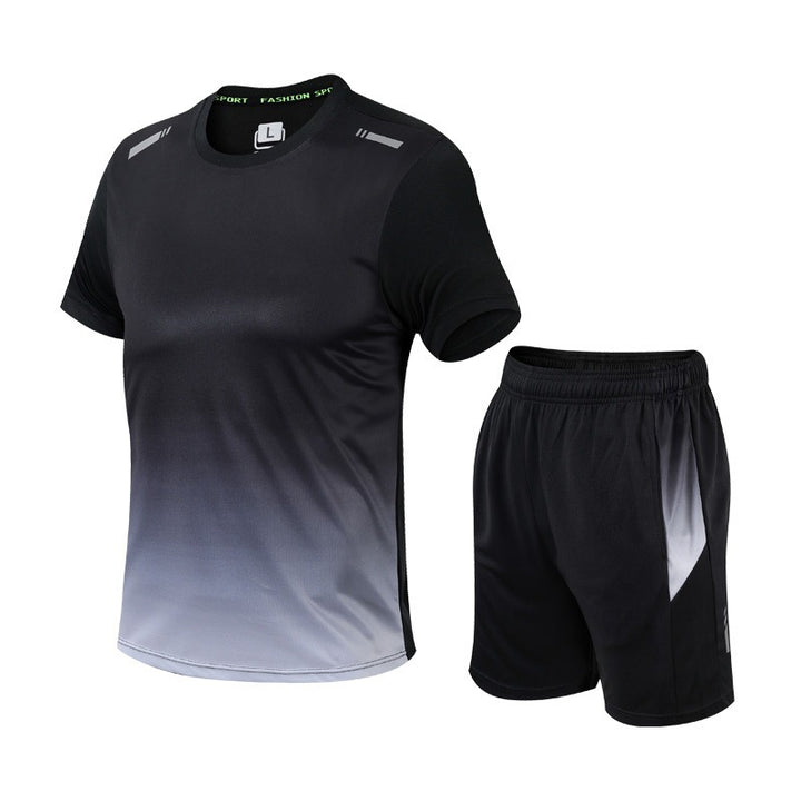 Men's Activewear Set Tracksuit | Gym Clothes Men for Workout | Quick-Drying Workout Shirt for Men & Flexible Shorts