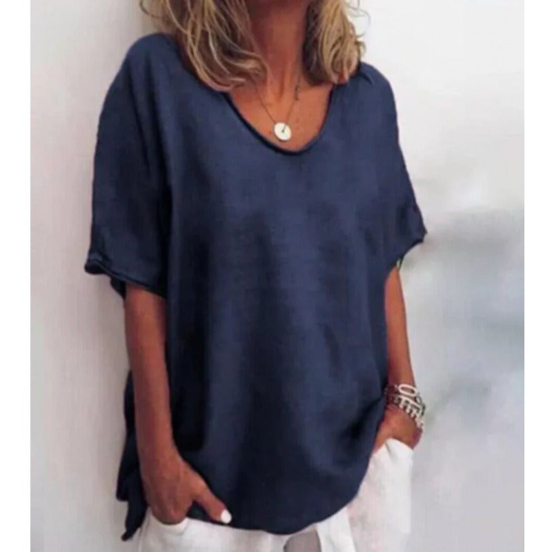 Iris | Chemise à col en V polyvalente pour femmes