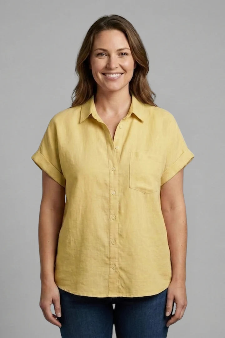 Women’s Blouse with Button Fastening and Short Sleeves 4