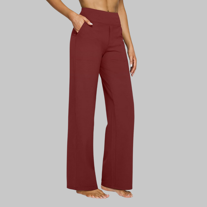 Women's Comfort Fit Pants - Soft, Breathable, Stretchy Everyday Wear with Practical Pockets 8