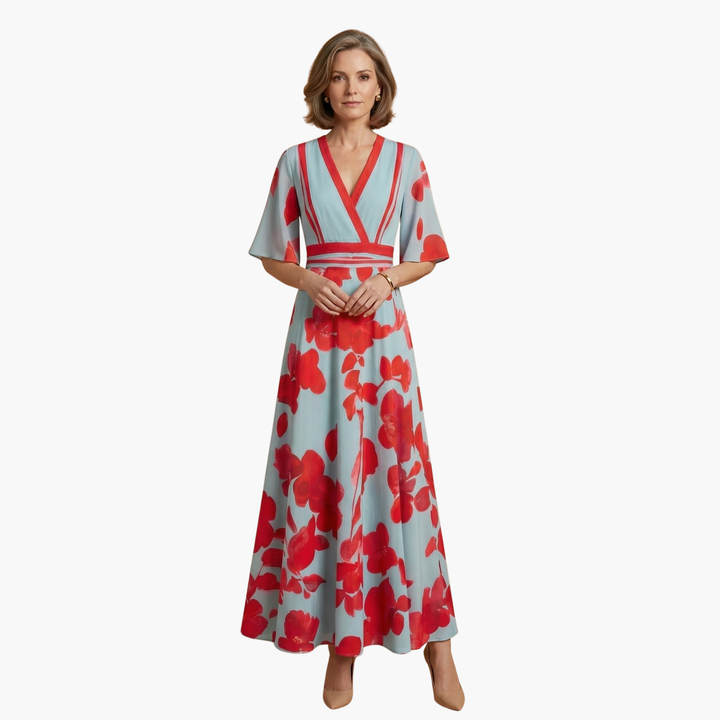 Women's Floral Maxi Dress - Elegant Summer Dress Perfect for Special Events 1