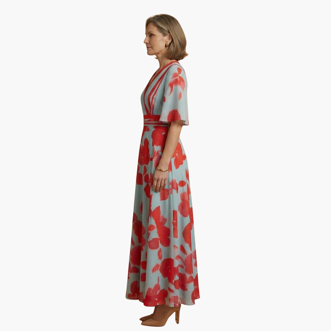 Women's Floral Maxi Dress - Elegant Summer Dress Perfect for Special Events 3