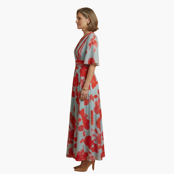 Women's Floral Maxi Dress - Elegant Summer Dress Perfect for Special Events 3