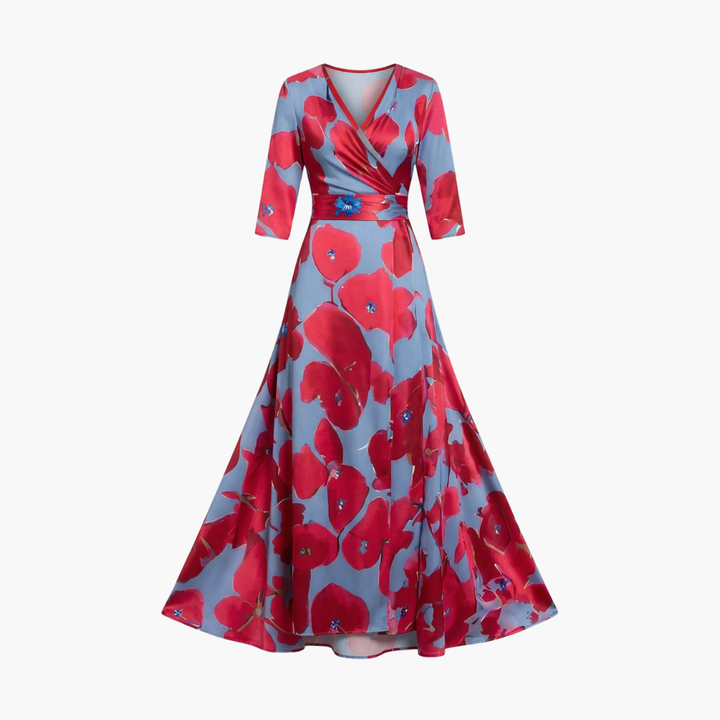 Women's Floral Maxi Dress - Elegant Summer Dress Perfect for Special Events 6