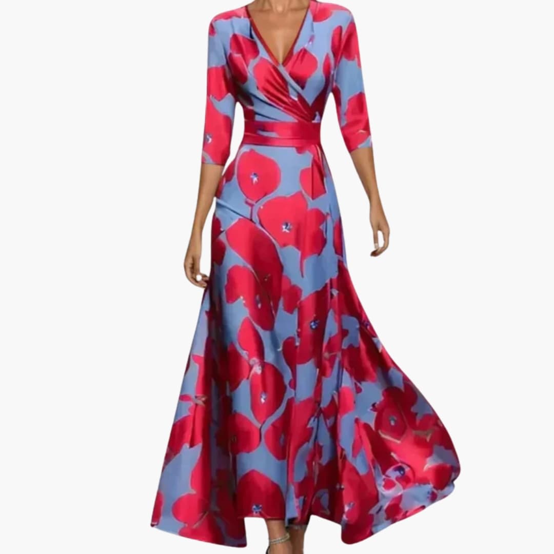 Women's Floral Maxi Dress - Elegant Summer Dress Perfect for Special Events 7