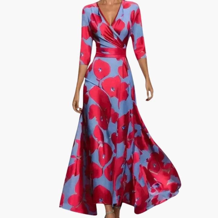Women's Floral Maxi Dress - Elegant Summer Dress Perfect for Special Events 7