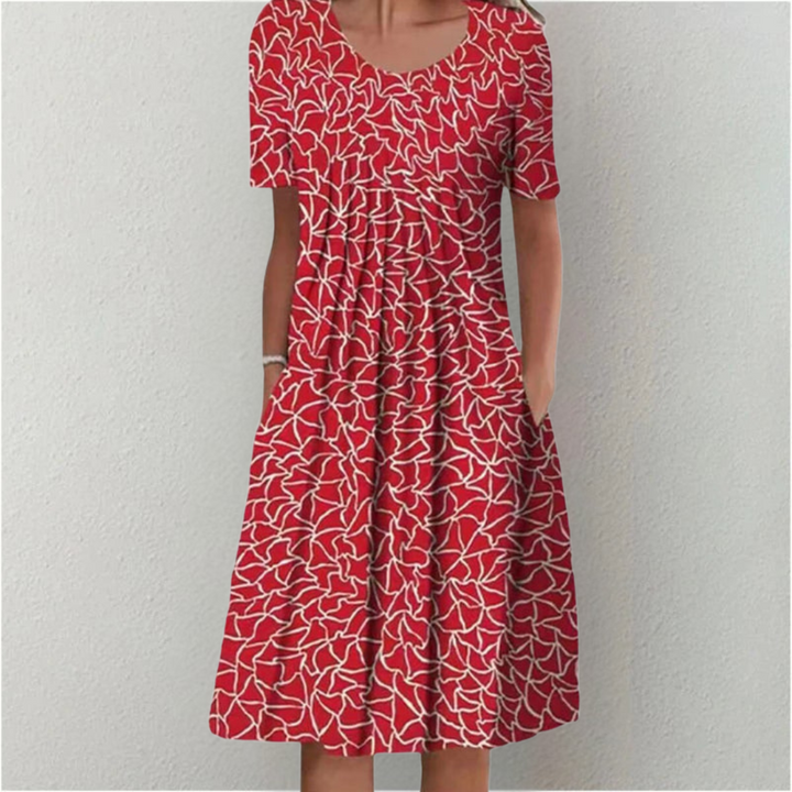 Women's Floral Midi Dress - Casual A-Line Summer Dress for Every Occasion 10
