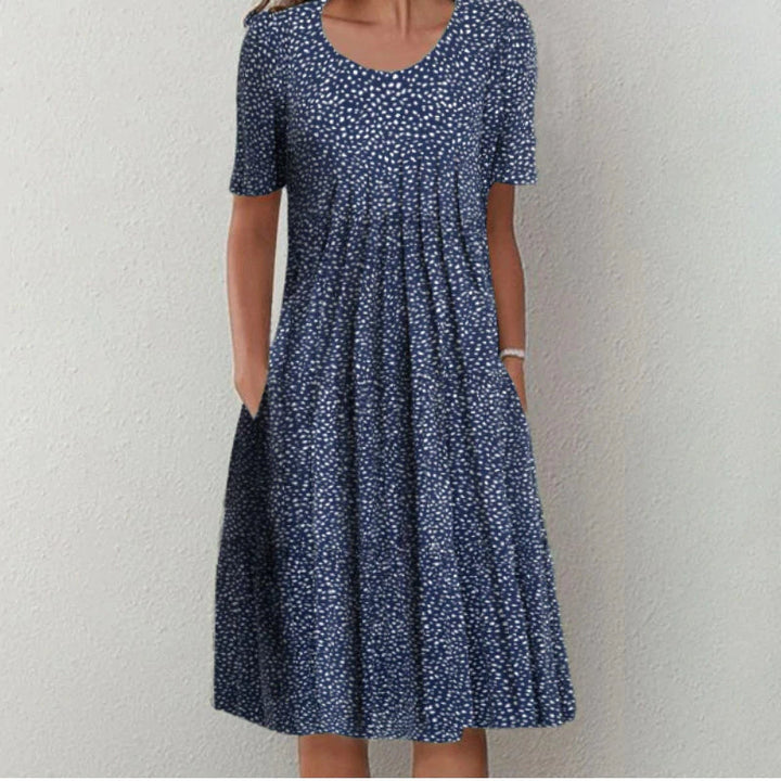 Women's Floral Midi Dress - Casual A-Line Summer Dress for Every Occasion 12