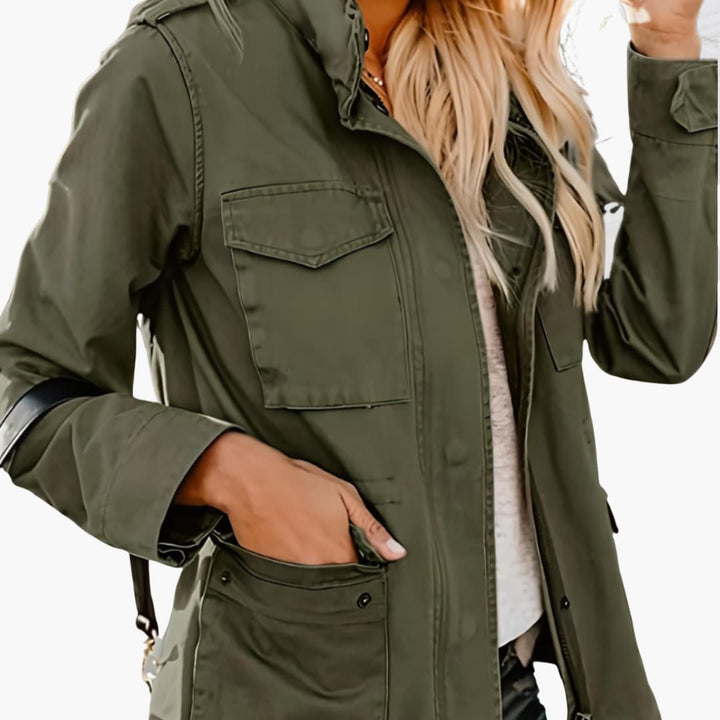 Women's Jacket - Versatile Transitional Coat with Pockets for Everyday Wear 1