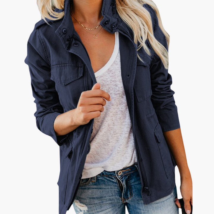 Women's Jacket - Versatile Transitional Coat with Pockets for Everyday Wear 3