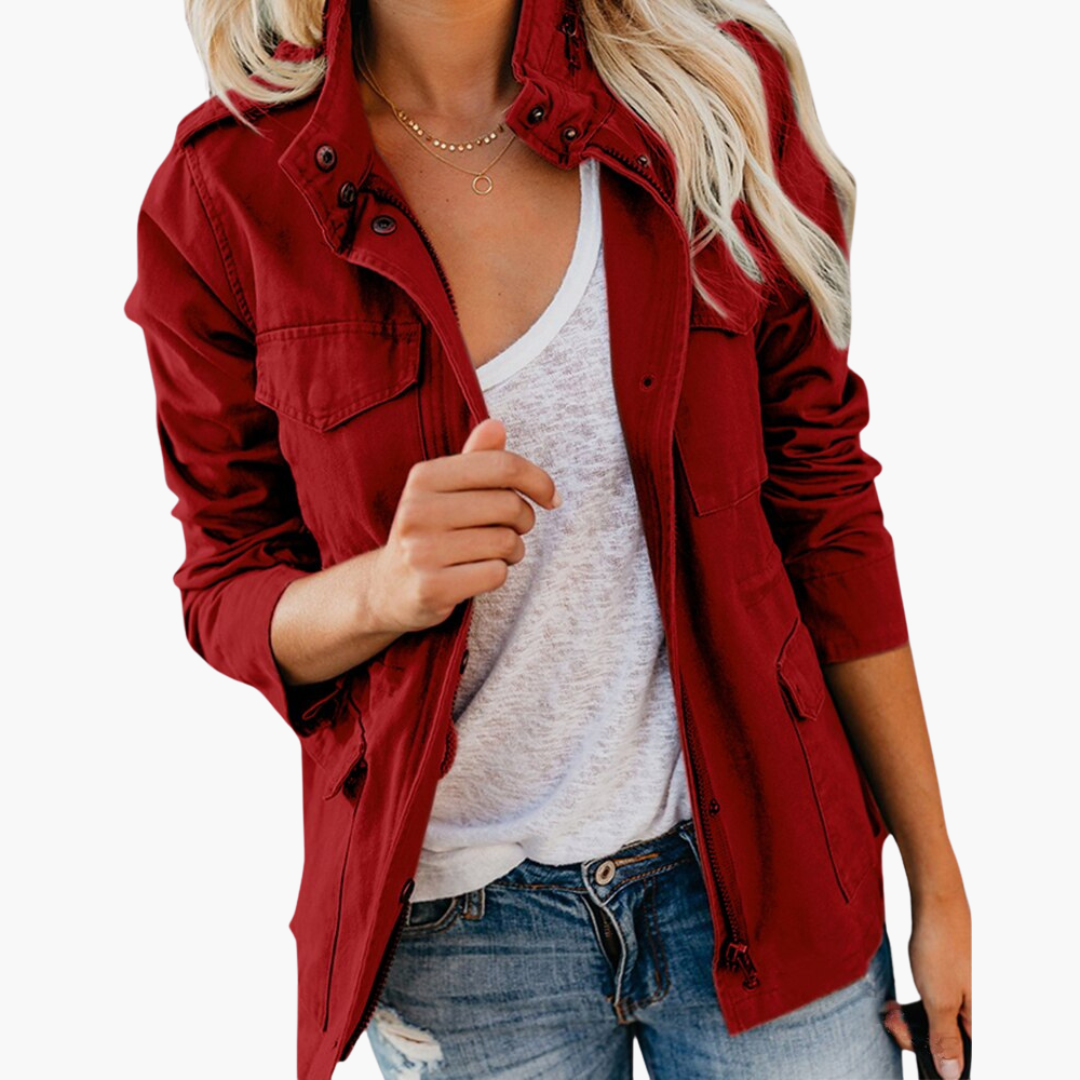 Women's Jacket - Versatile Transitional Coat with Pockets for Everyday Wear 6