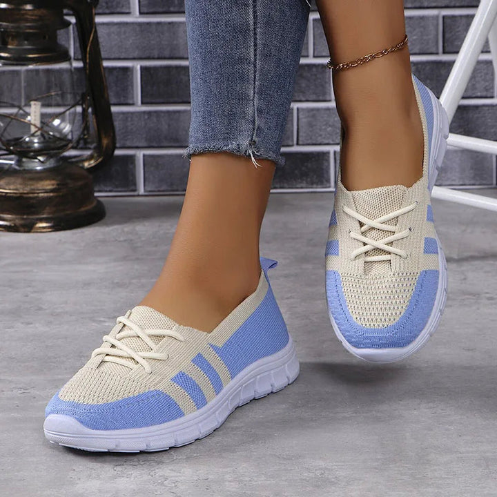 Women's Slip-On Sneakers, Breathable Knit Casual Footwear for Effortless Style and Comfort 4