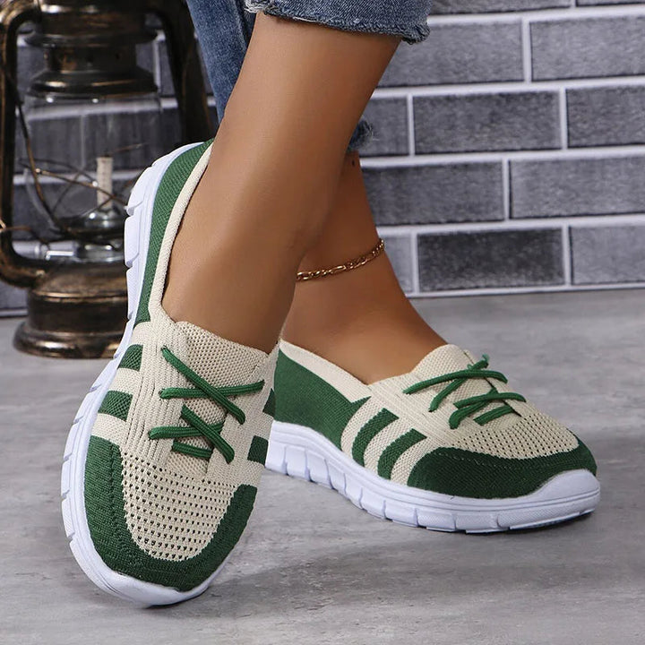 Women's Slip-On Sneakers, Breathable Knit Casual Footwear for Effortless Style and Comfort 5