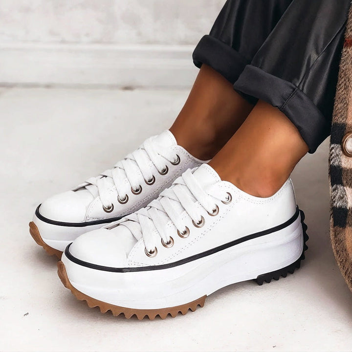 Women's Sneakers - Best Walking Shoes for Women, Stylish Slip-On Sneakers in White for All-Day Comfort 3
