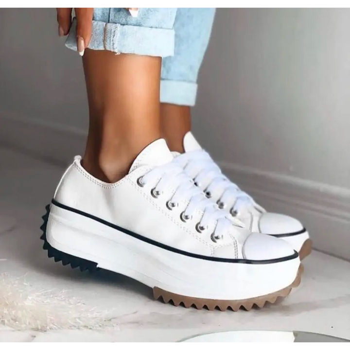 Women's Sneakers - Best Walking Shoes for Women, Stylish Slip-On Sneakers in White for All-Day Comfort 4