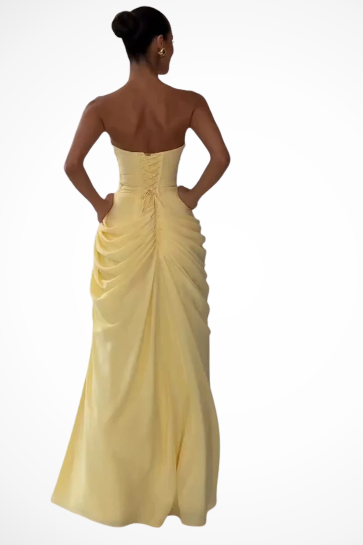 Women's Strapless Maxi Dress | Elegant Summer Cocktail Dress for Formal Events 4