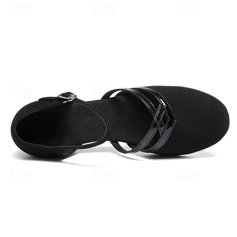 Women's Strappy Dance Shoes - Comfortable Ballroom Dance Shoes with Adjustable Strap for Training and Events 2