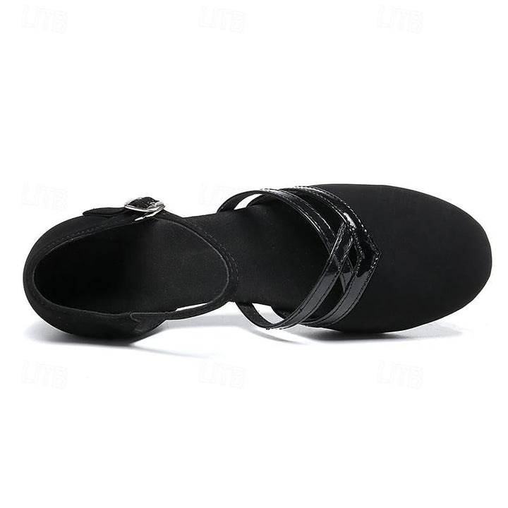 Women's Strappy Dance Shoes - Comfortable Ballroom Dance Shoes with Adjustable Strap for Training and Events 2